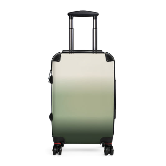 Gradient Green Carry-On Suitcase — Ombre Travel Luggage