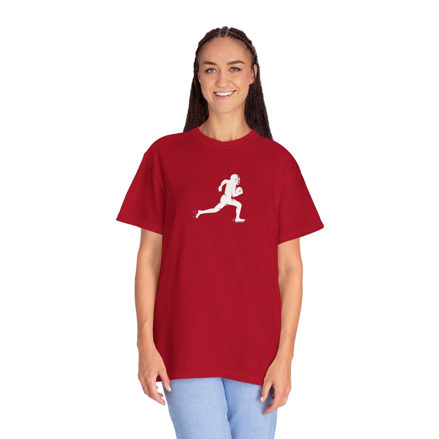 Unisex Football Player T-Shirt | Comfortable Sports Tee, Gift for Runners, Casual Wear, Workout Clothing, Everyday Style - TRV