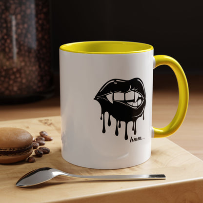 Vampire Lip Accent Coffee Mug - 11oz & 15oz - Unique Halloween Gift