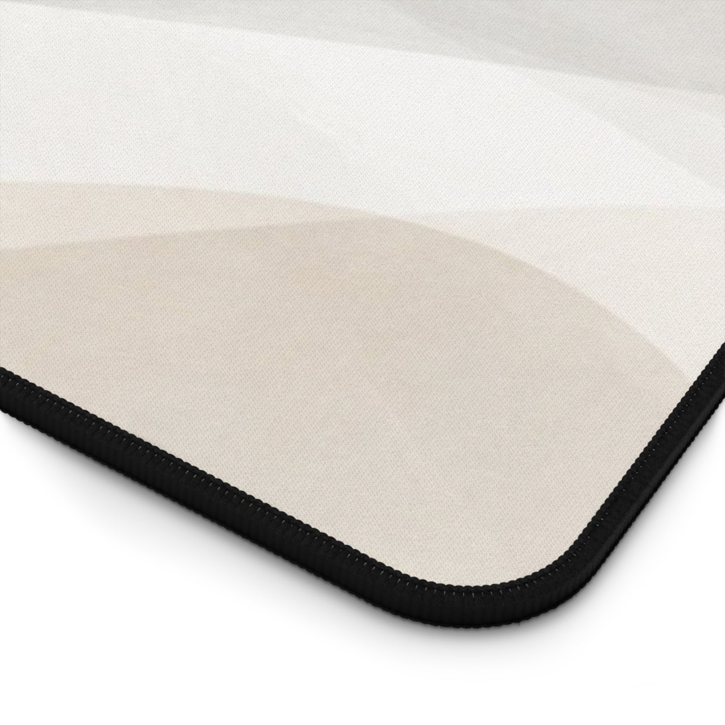Neutral Abstract Waves Desk Mat | Minimal Office Mouse Pad