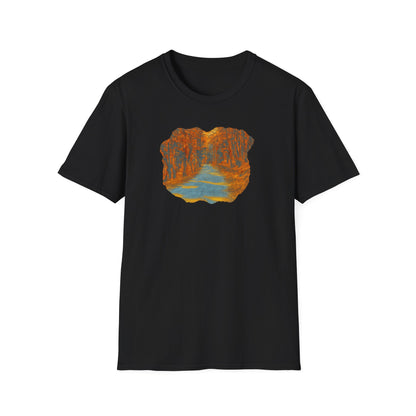 Autumn Pathway Unisex Softstyle T-Shirt, Cozy Fall Shirt, Nature Lover Tee, Scenic Route Top, Gift for Hikers, Casual Wear, Outdoor [...]