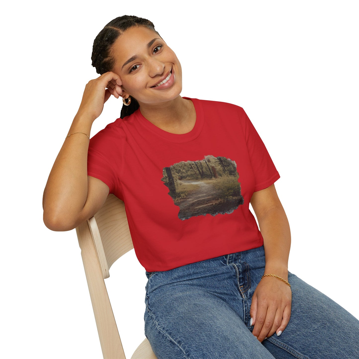 Nature-Inspired Unisex Softstyle T-Shirt, Eco-Friendly Fashion, Outdoor Lover Tee, Gift for Nature Enthusiasts, Casual Everyday Wear