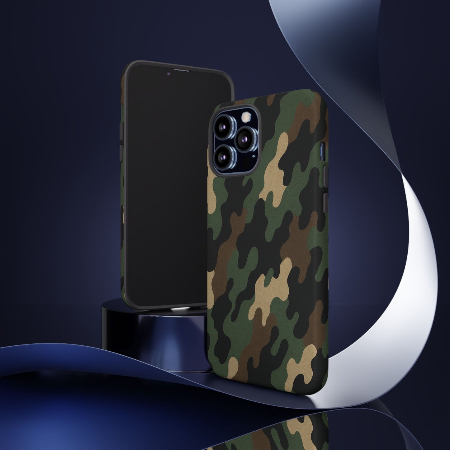 Camouflage Phone Case, Tough Cases, Military Style, Unique Phone Accessories, Gift for Him, Durable Phone Cover - TRV