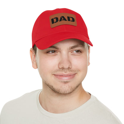 Stylish Dad Hat with Leather Patch | Perfect Gift for Fathers Day, Casual Wear, Dad's Birthday, Outdoor Activities
