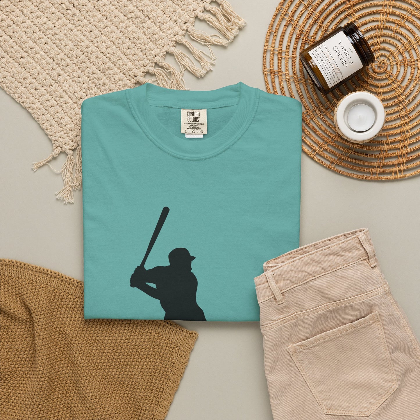 Unisex Baseball Silhouette Tee, Casual Wear, Sports Fan Apparel, Gift for Athletes, Summer Outing Outfit, Soft Cotton Shirt