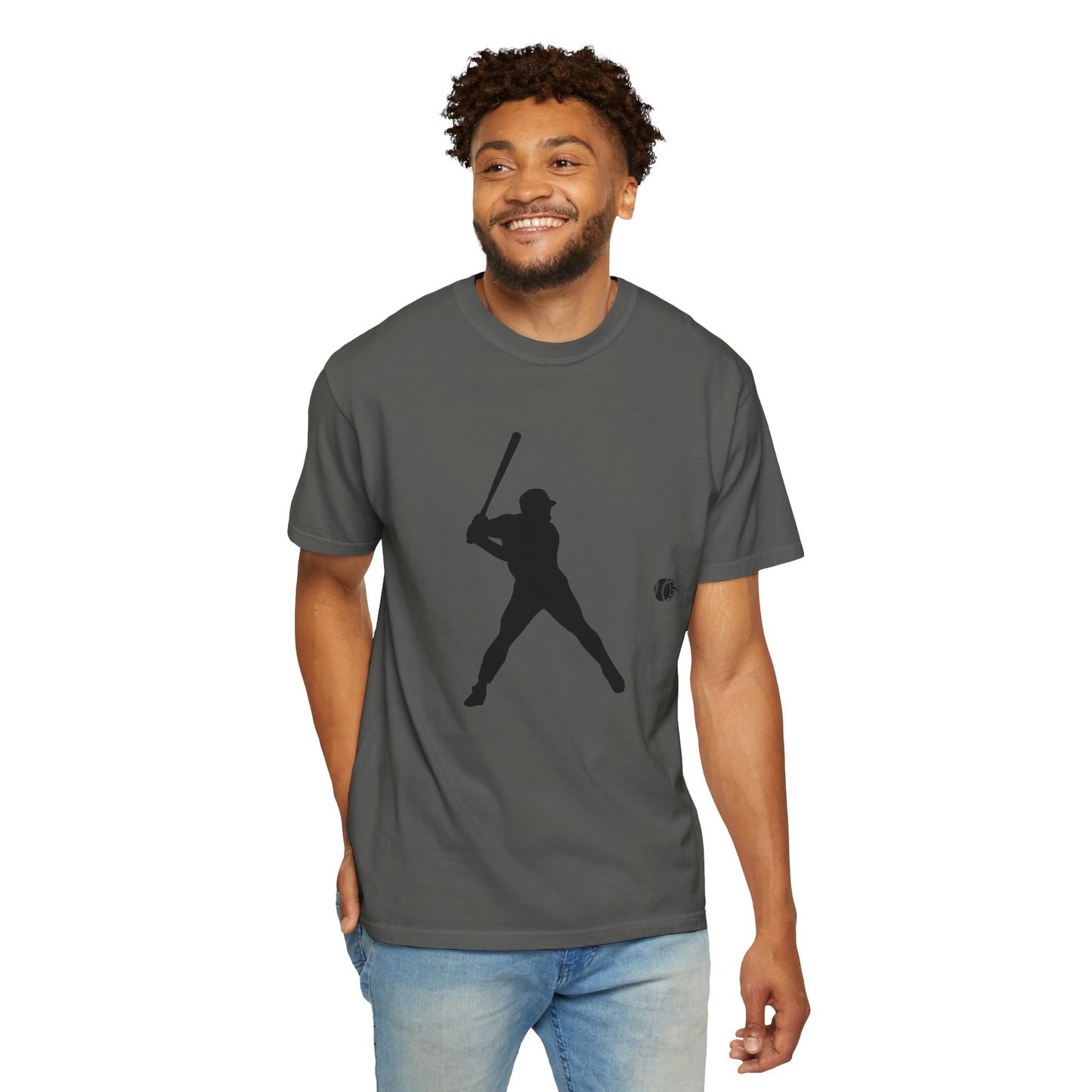 Unisex Baseball Silhouette Tee, Casual Wear, Sports Fan Apparel, Gift for Athletes, Summer Outing Outfit, Soft Cotton Shirt