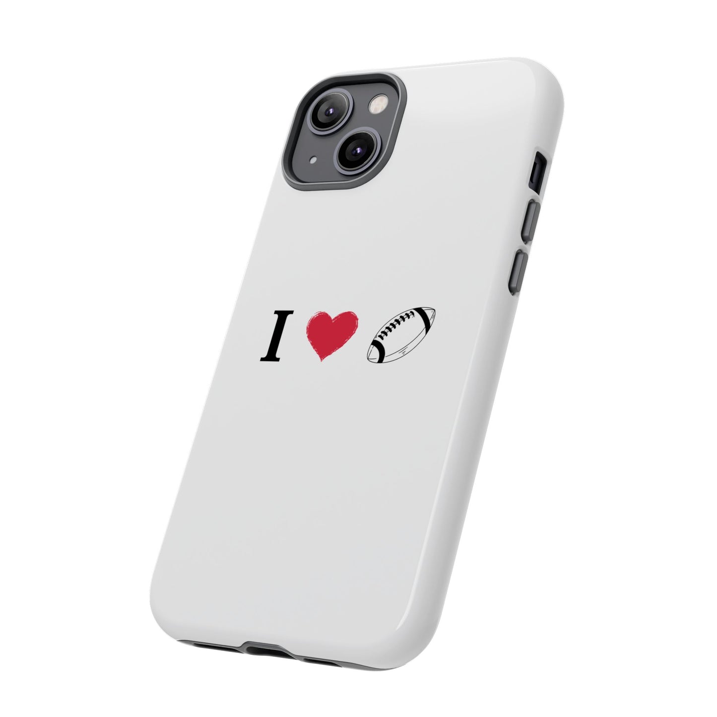 Football Love Phone Case - Tough Cases, Unique Sports Lover Gift, Personalized Cellphone Cover, Birthday Present, Sports Equipment - TRV