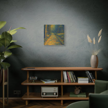 Van Gogh Style Forest Canvas Art | Nature Wall Decor, Home Office Accent, Gift for Nature Lovers, Gallery Wrapped, Living Room Wall Art - TRV