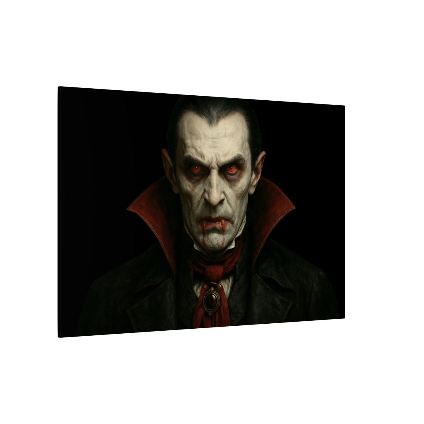 Vampire Portrait Canvas Wall Art – Gothic Dracula Print on Canvas