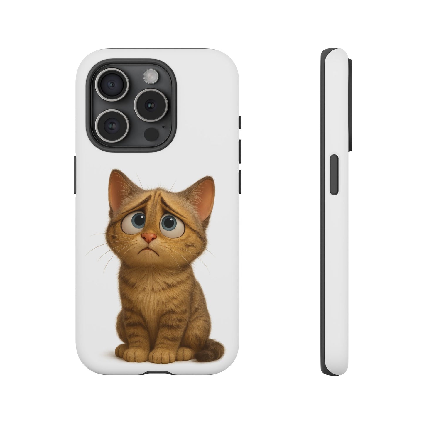 Cute Cat Phone Case, Funny Kitty Case, Animal Lover Gift, Cat Lover Accessory, Unique Cat Design Case, Pet Mom Gift - TRV