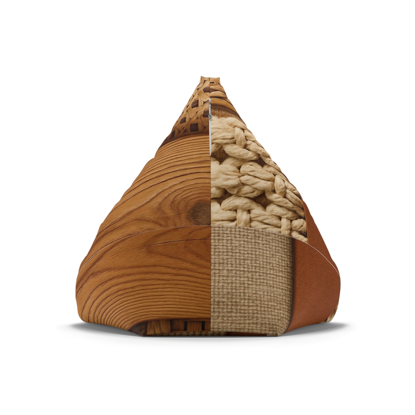 Woven Patchwork Texture Bean Bag Chair Cover | Rustic Boho Home Decor
