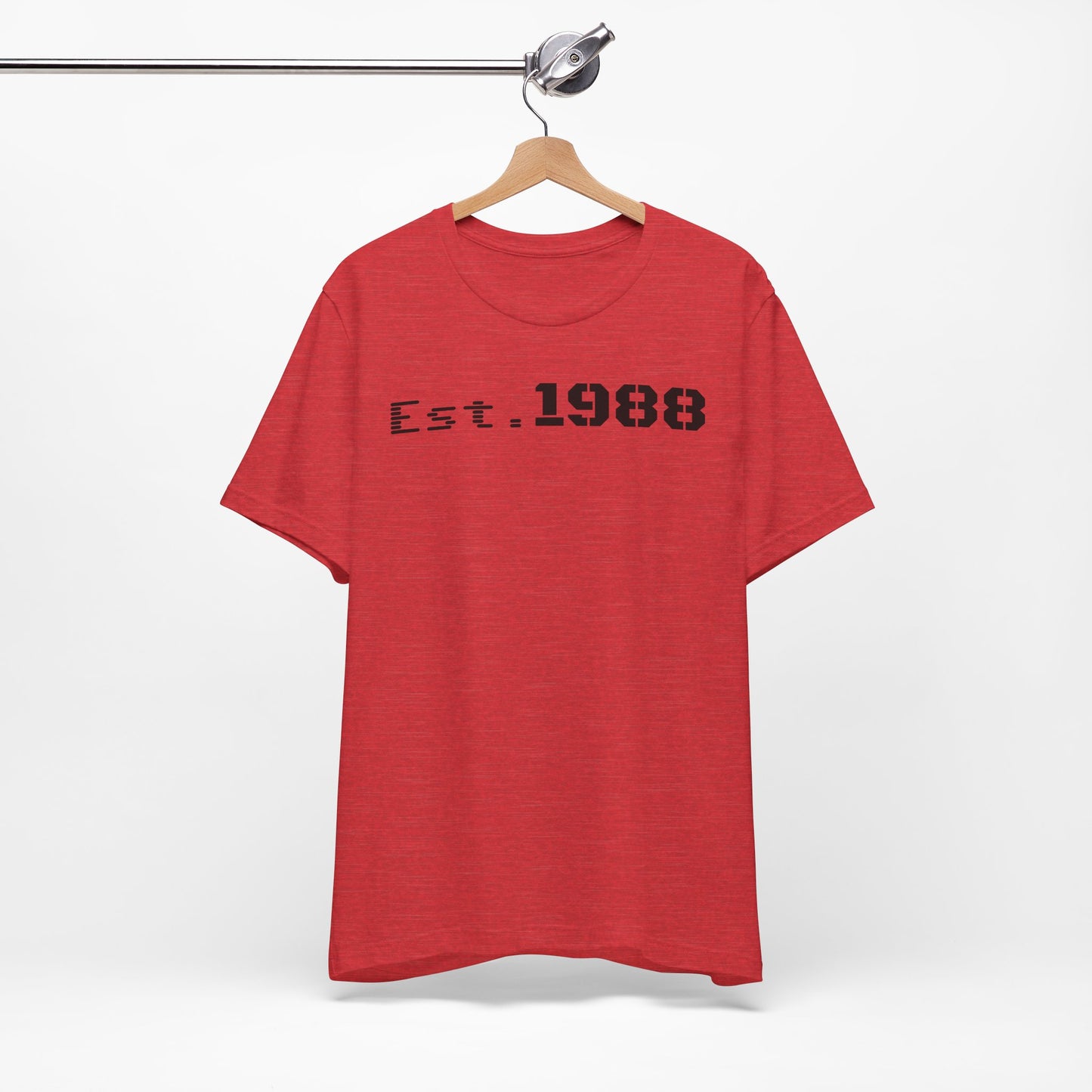 Est. 1988 Unisex Jersey Tee, Vintage Birthday Shirt, Casual Everyday Wear, Gift for Him or Her, Anniversary Celebration Tee
