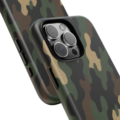 Camouflage Phone Case, Tough Cases, Military Style, Unique Phone Accessories, Gift for Him, Durable Phone Cover - TRV