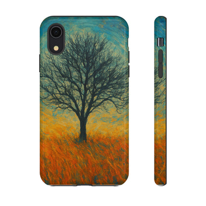 Artistic Phone Case with Tree Design, Nature Lover Gift, Unique Phone Cover, Holiday Present, Eco-friendly Tech Accessories - TRV