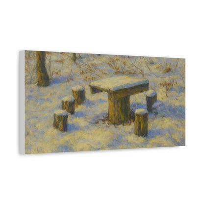 Matte Canvas Wall Art, Rustic Outdoor Scene, Nature Decor, Home Wall Décor, Cozy Cabin Vibe, Perfect for Gift Giving - TRV