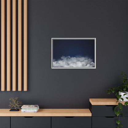 Night Sky Clouds Matte Canvas Framed | Starry Wall Art - TRV