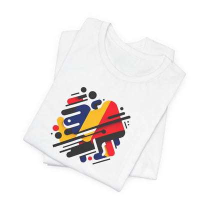 Artistic Heart Unisex Jersey Tee - Vibrant Graphic Tee, Casual Wear, Gift for Art Lovers, Birthday Surprise, Everyday Comfort - TRV