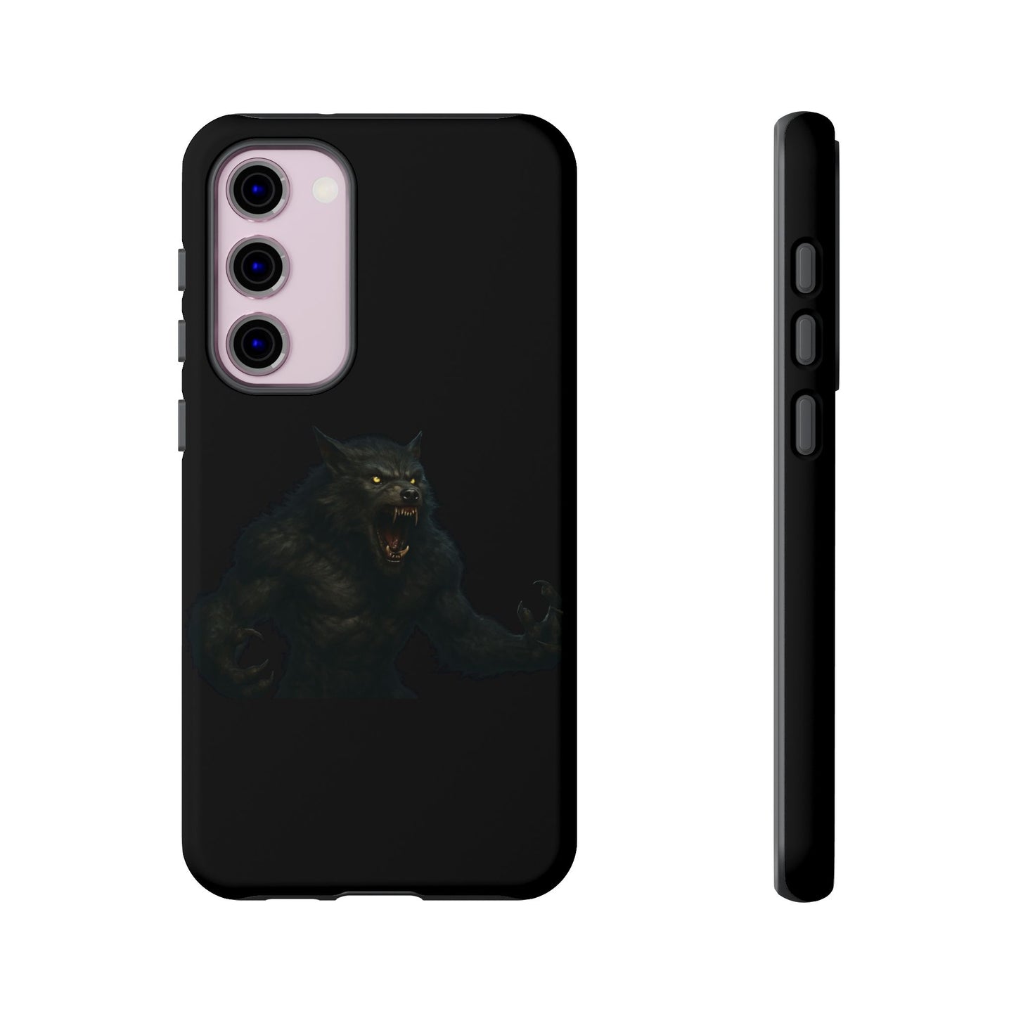 Werewolf Phone Case, Tough Cases, Black Panther Design, Gift for Animal Lovers, Phone Accessories, Fierce Phone Protection - TRV