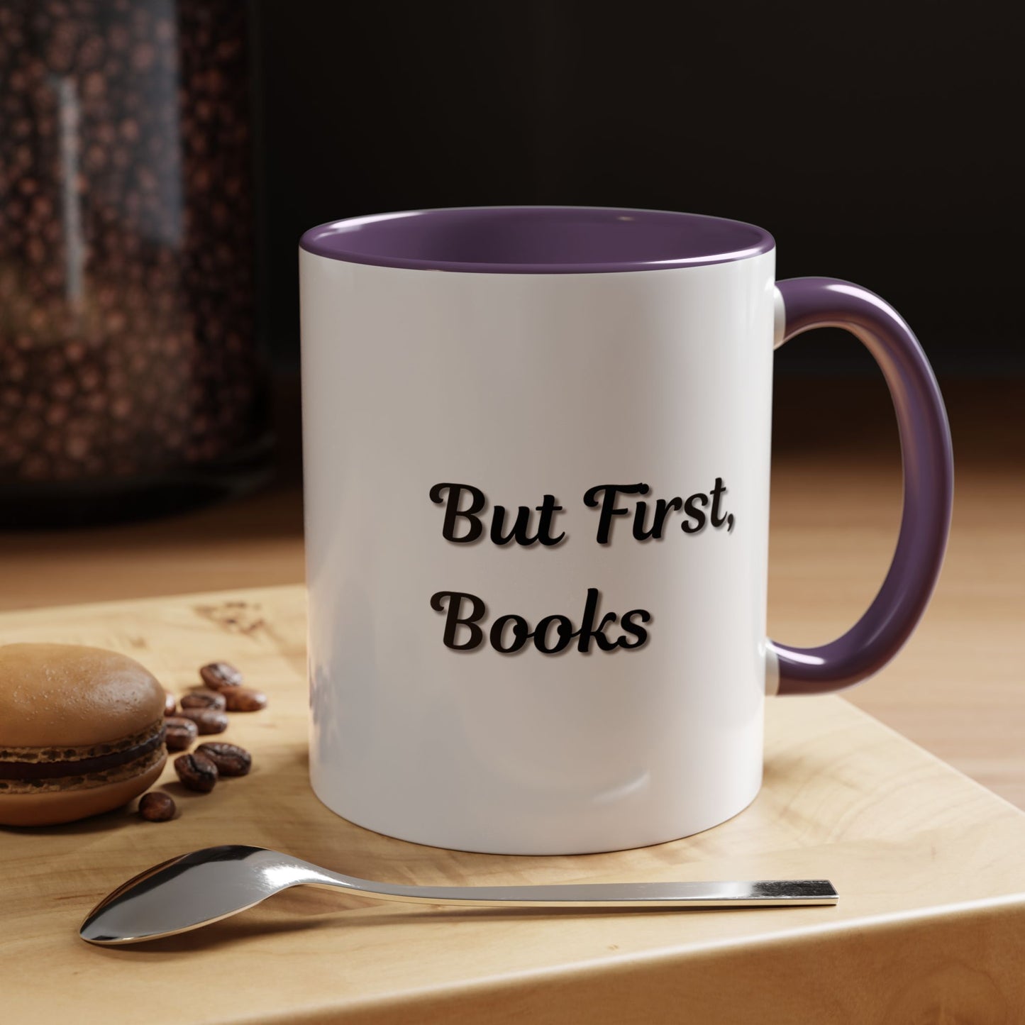 But First, Books Accent Coffee Mug - Perfect Gift for Book Lovers