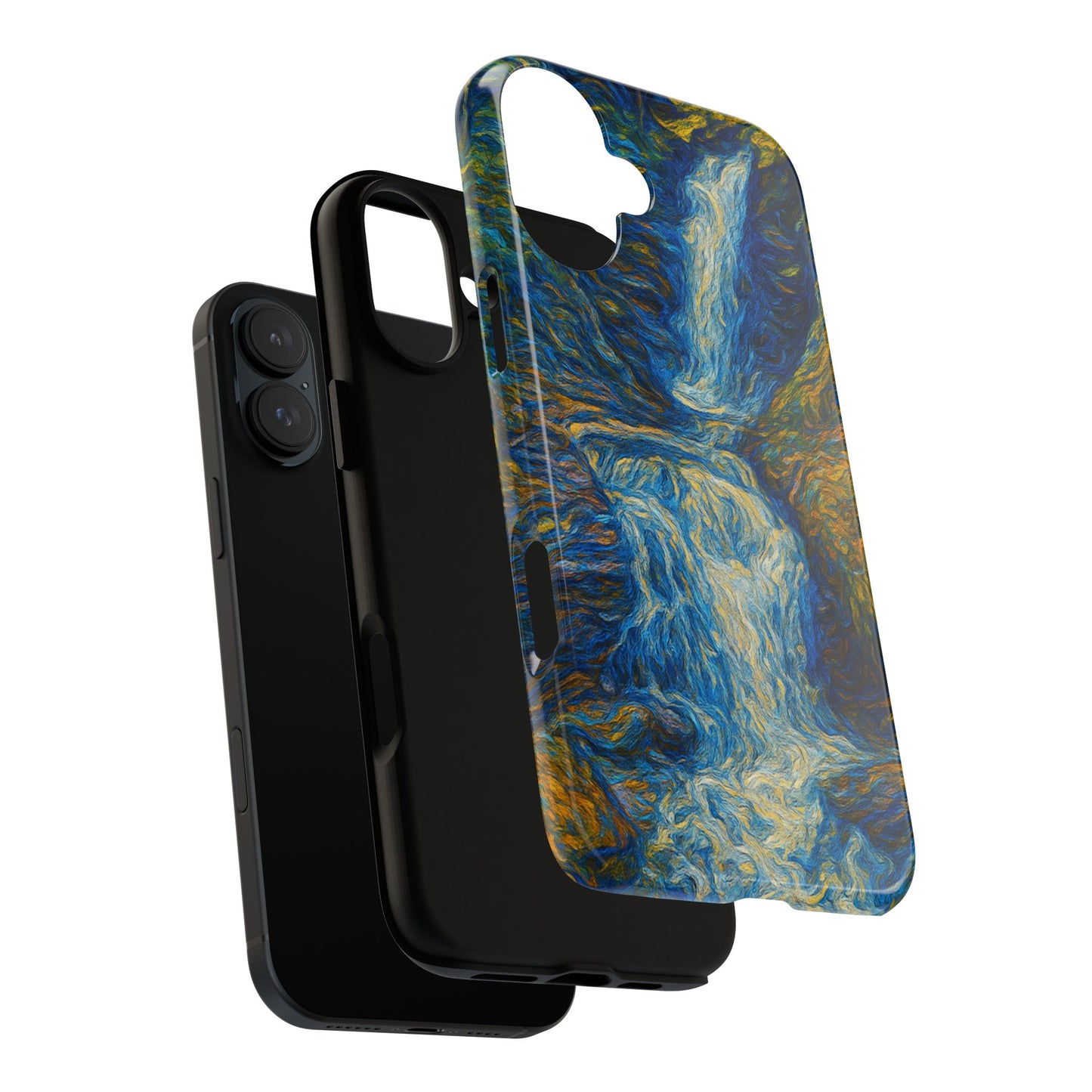 Artistic Phone Case - Waterfall Design, Unique Gift, Phone Accessory, Nature Lover, Original Artwork - TRV