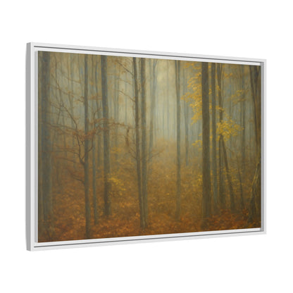 Framed Matte Canvas Art | Serenity in the Forest | Nature Wall Decor, Home Gallery, Cozy Living Room, Gift for Nature Lovers - TRV