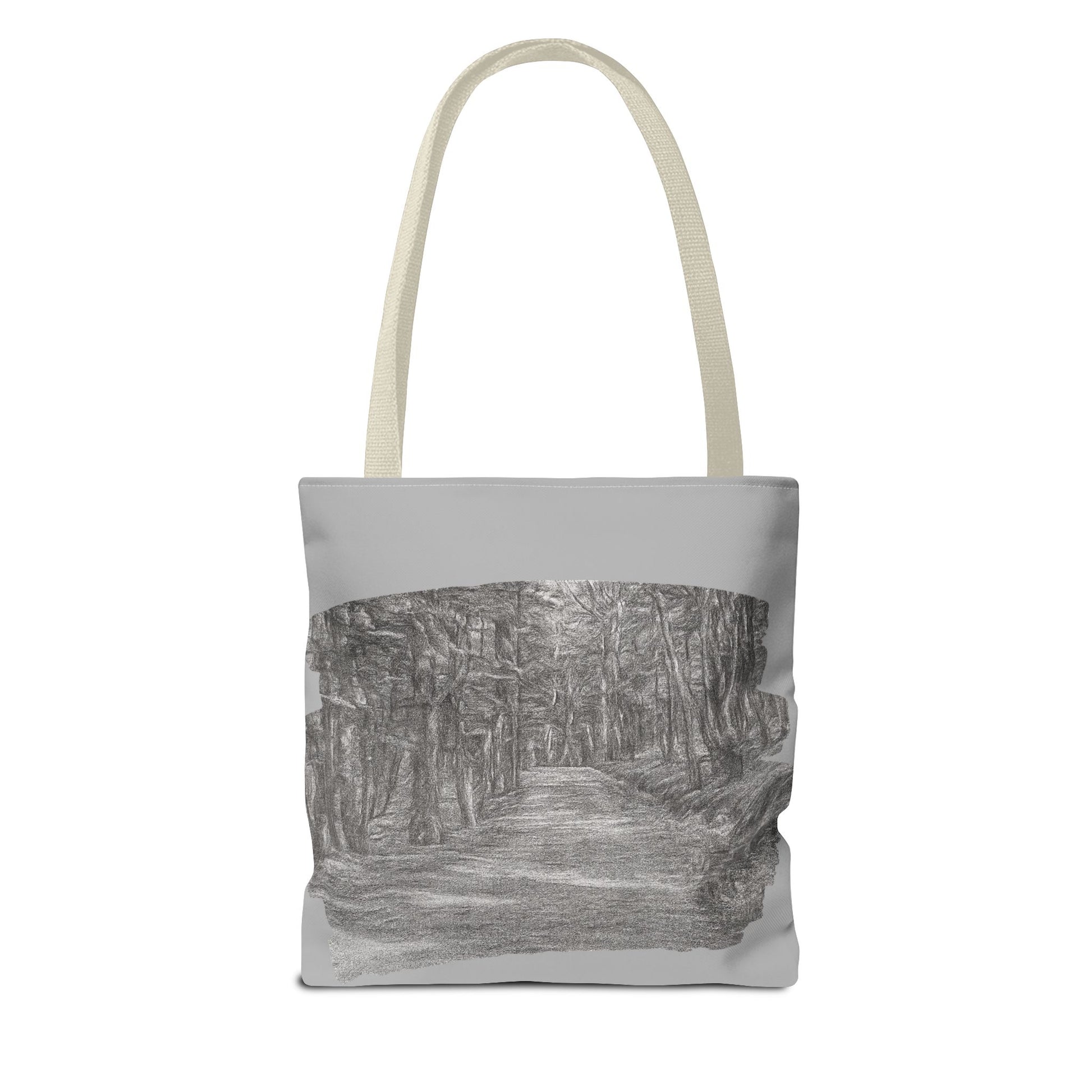 Scenic Path Tote Bag, Reversible Tote, Eco-Friendly Shopper, Outdoor Adventure Bag, Gift for Nature Lovers, Stylish Carryall - TRV