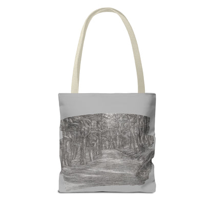 Scenic Path Tote Bag, Reversible Tote, Eco-Friendly Shopper, Outdoor Adventure Bag, Gift for Nature Lovers, Stylish Carryall - TRV