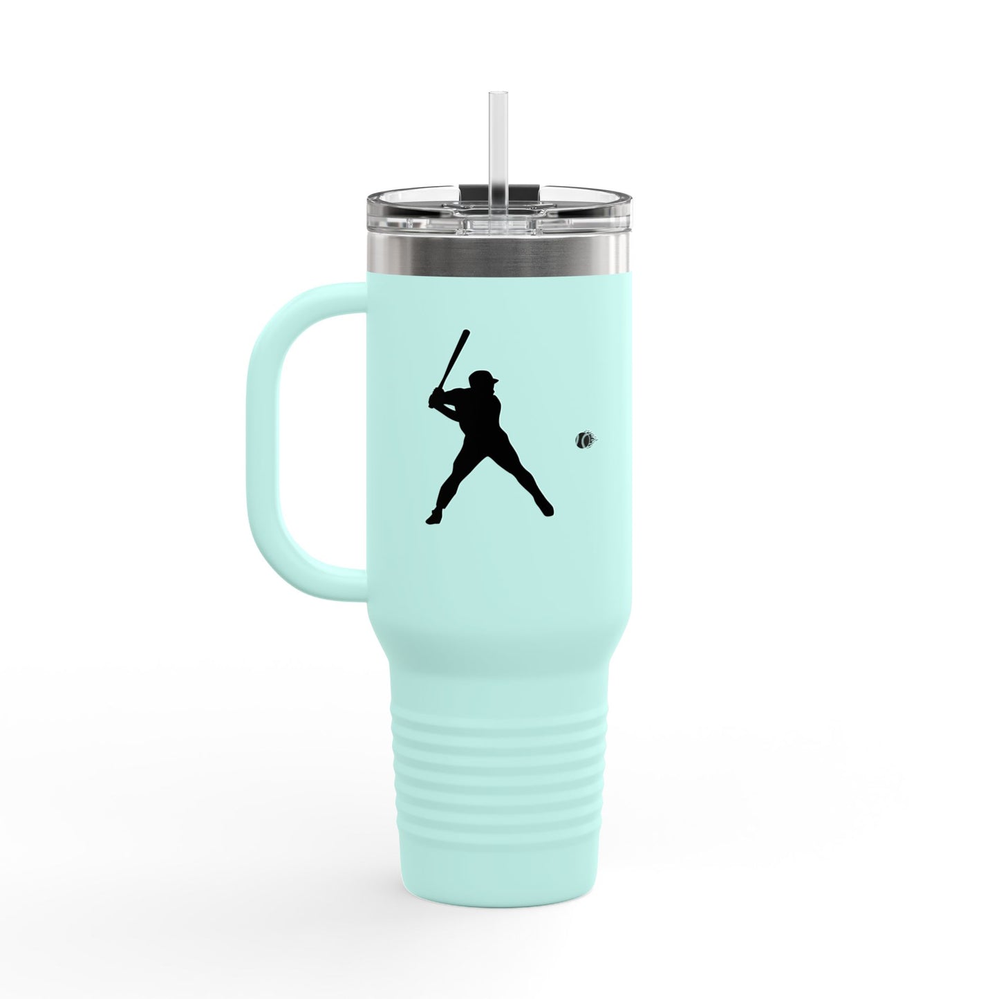 Baseball Player Insulated Travel Mug - 40oz, Sports Enthusiast Gift, Coffee Cup, Active Lifestyle, Personalized Mug, Custom Travel Tumbler - TRV