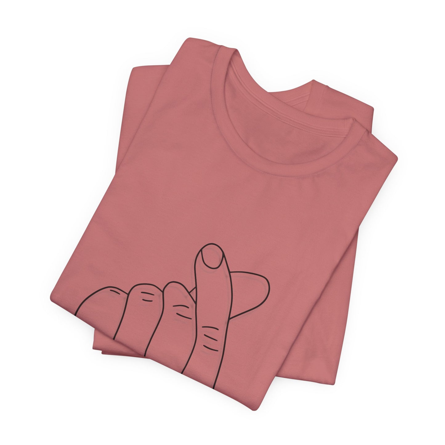 Minimalist Hand Sign Unisex Tee | Casual Everyday Wear | Perfect for Gift Givers
