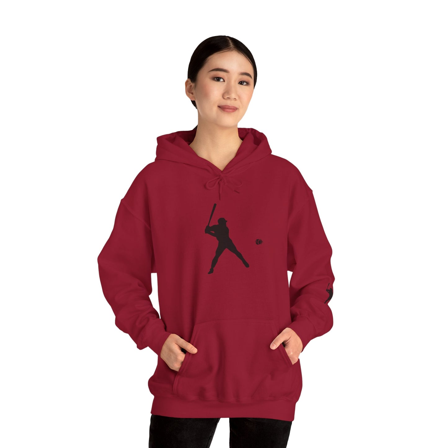 Baseball Themed Unisex Hoodie, Streetwear, Sports Fan Sweatshirt, Gift for Athletes, Casual Wear, Fall Fashion - TRV