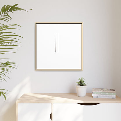 Minimal Line Art | Matte Canvas Framed