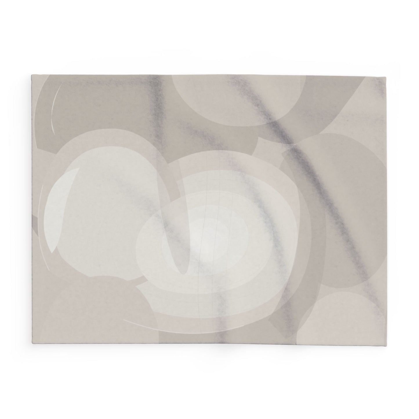 Abstract neutral swirls Arctic fleece blanket from Printify, featuring modern minimal design perfect for home decor.