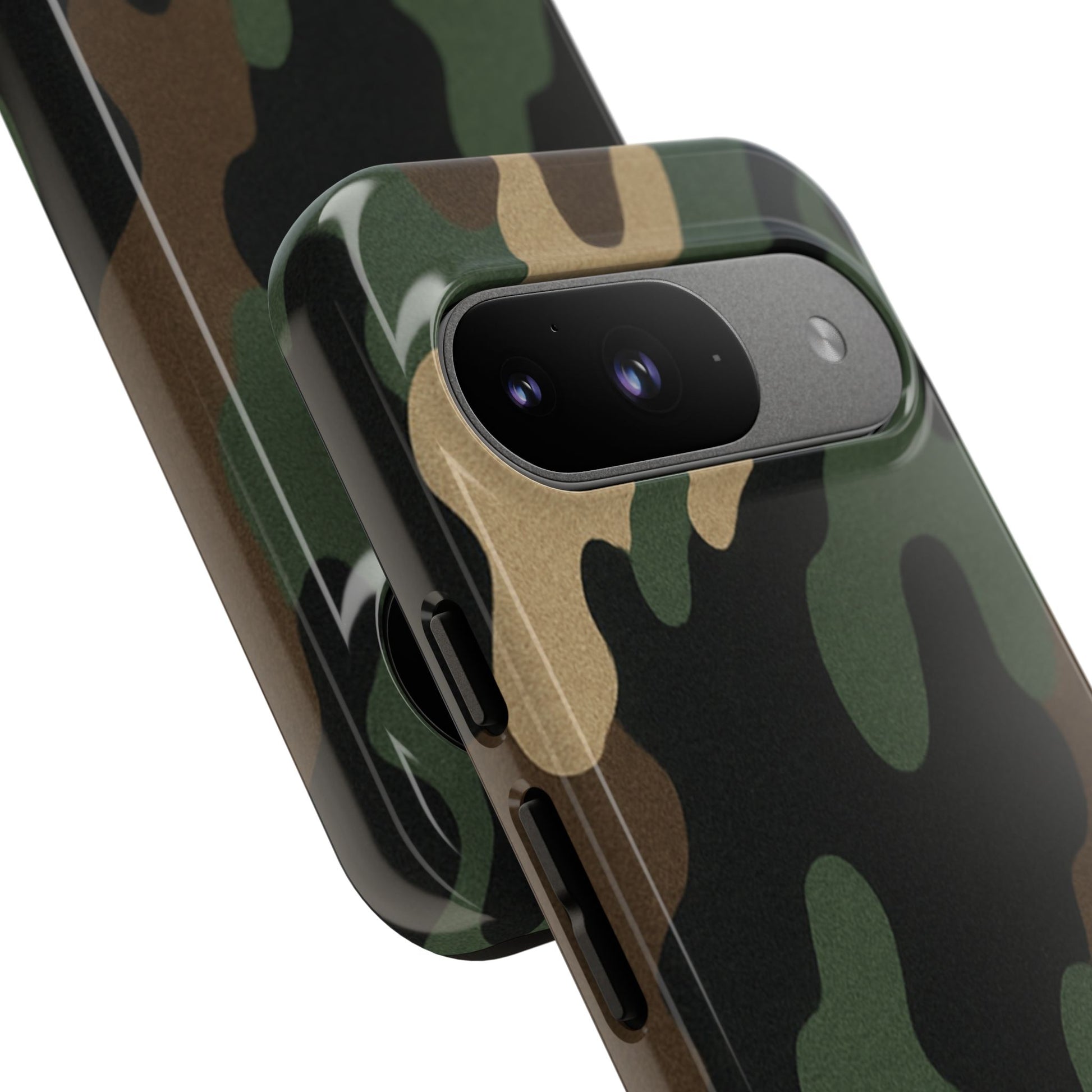 Camouflage Phone Case, Tough Phone Cover, Military Style Accessory, Protective Case for Men, Gifts for Soldiers - TRV