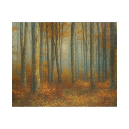 Misty Autumn Forest Puzzle | Woodland Trees Jigsaw - TRV
