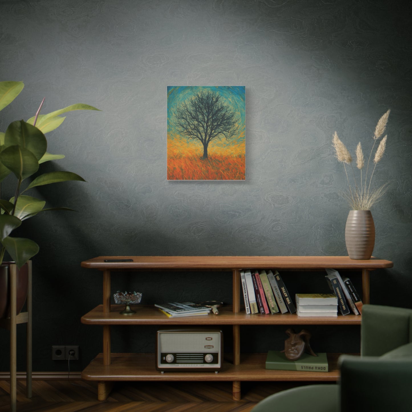 Artistic Tree Canvas Wall Art, Matte Stretched Canvas, Natural Decor for Home, Office, Gift for Nature Lovers, Bohemian Wall Decor