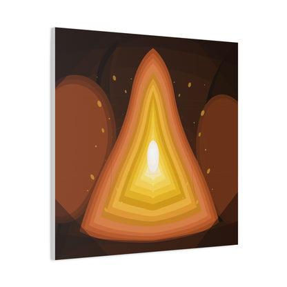 Concentric Fire Furnace Cross-Section Matte Canvas