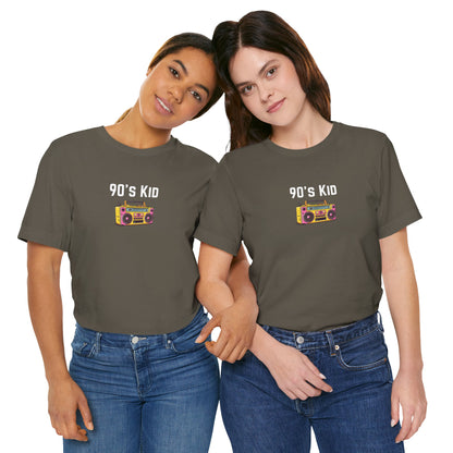 Retro Boombox Tee — 90s Kid Graphic T-Shirt