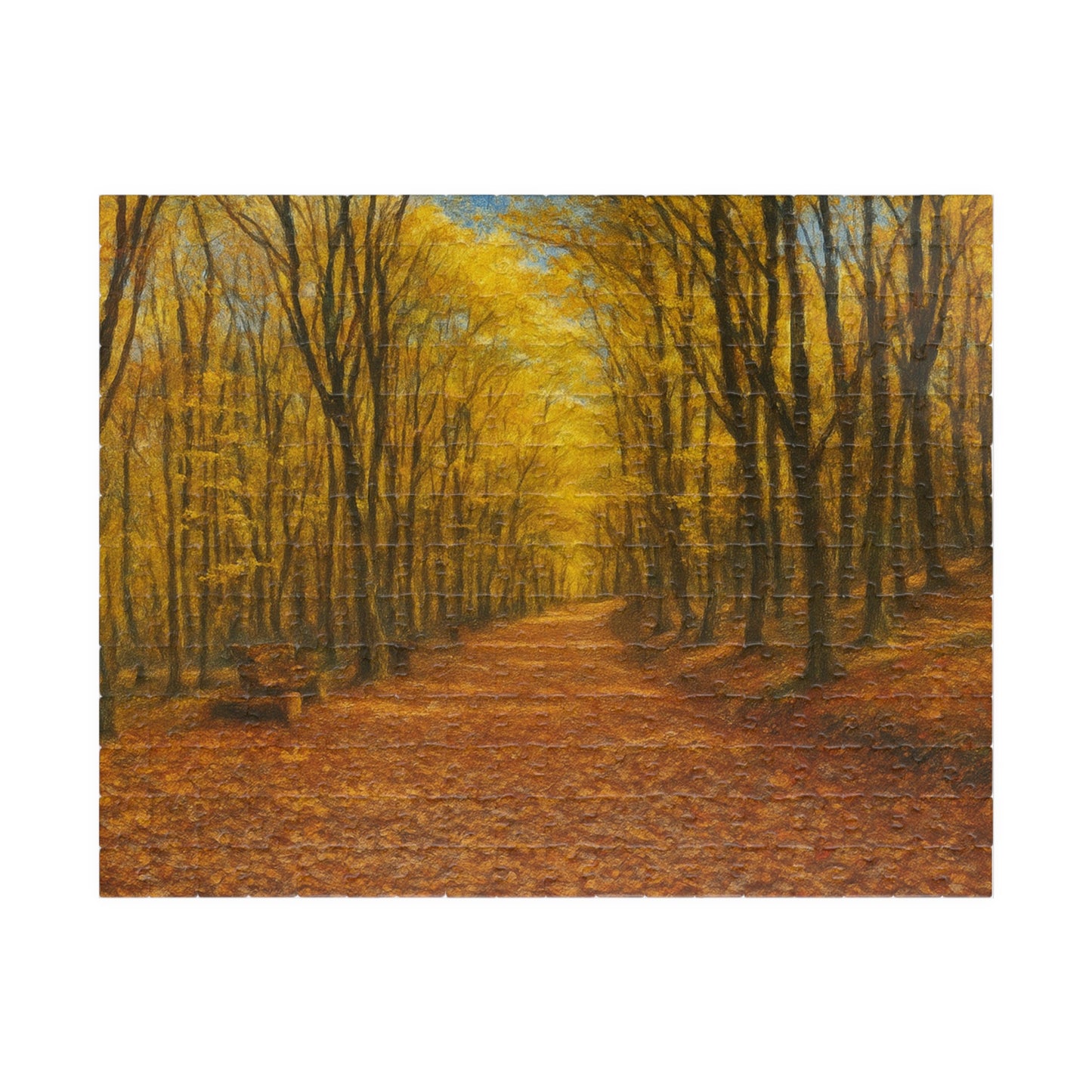 Autumn Forest Path Puzzle 520 Piece | Fall Trees Jigsaw - TRV