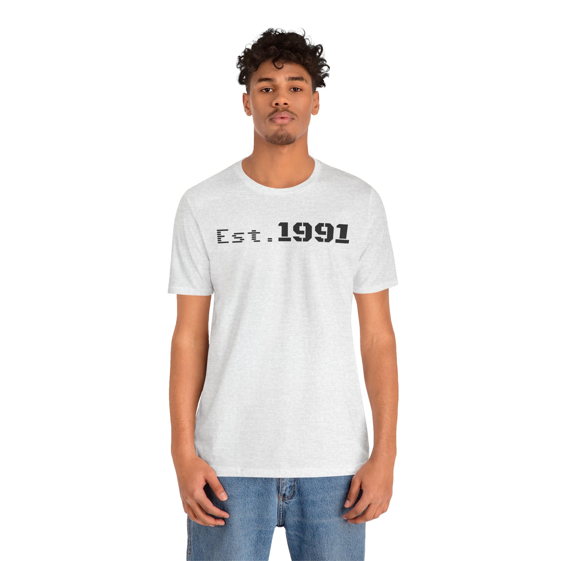 Established 1991 Unisex Jersey Tee | Vintage Anniversary Gift | Casual Wear, Birthday Shirt, Retro Style, Statement Tee, Gift for Him/Her - TRV