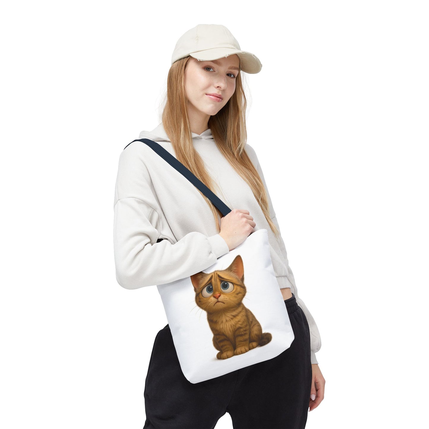 Cute Cat Tote Bag, Animal Lover Gift, Shopping Tote, Reusable Bag, Cute Merchandise, Eco-Friendly Gift - TRV