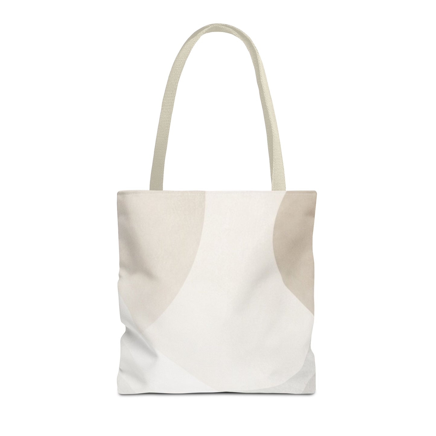 Neutral Abstract Geometric Tote Bag | Minimal Beige Shapes