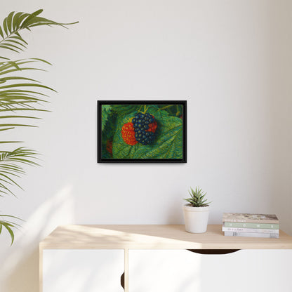 Van Gogh Style Blackberry Canvas Art, Framed Wall Decor, Botanical Print, Summer Home Decor, Gift for Garden Lovers - TRV