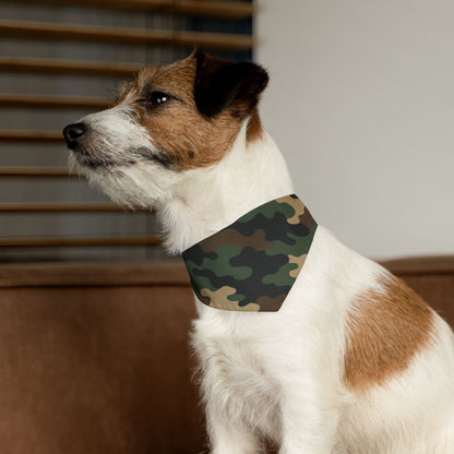 Stylish Camouflage Pet Bandana Collar | Dog Accessory for Outdoor Adventures, Pet Fashion, Camo Dog Gear, Puppy Bandana, Gift for Pet Lovers - TRV
