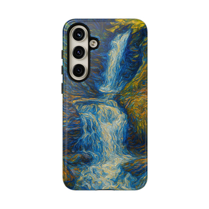 Artistic Phone Case - Waterfall Design, Unique Gift, Phone Accessory, Nature Lover, Original Artwork - TRV