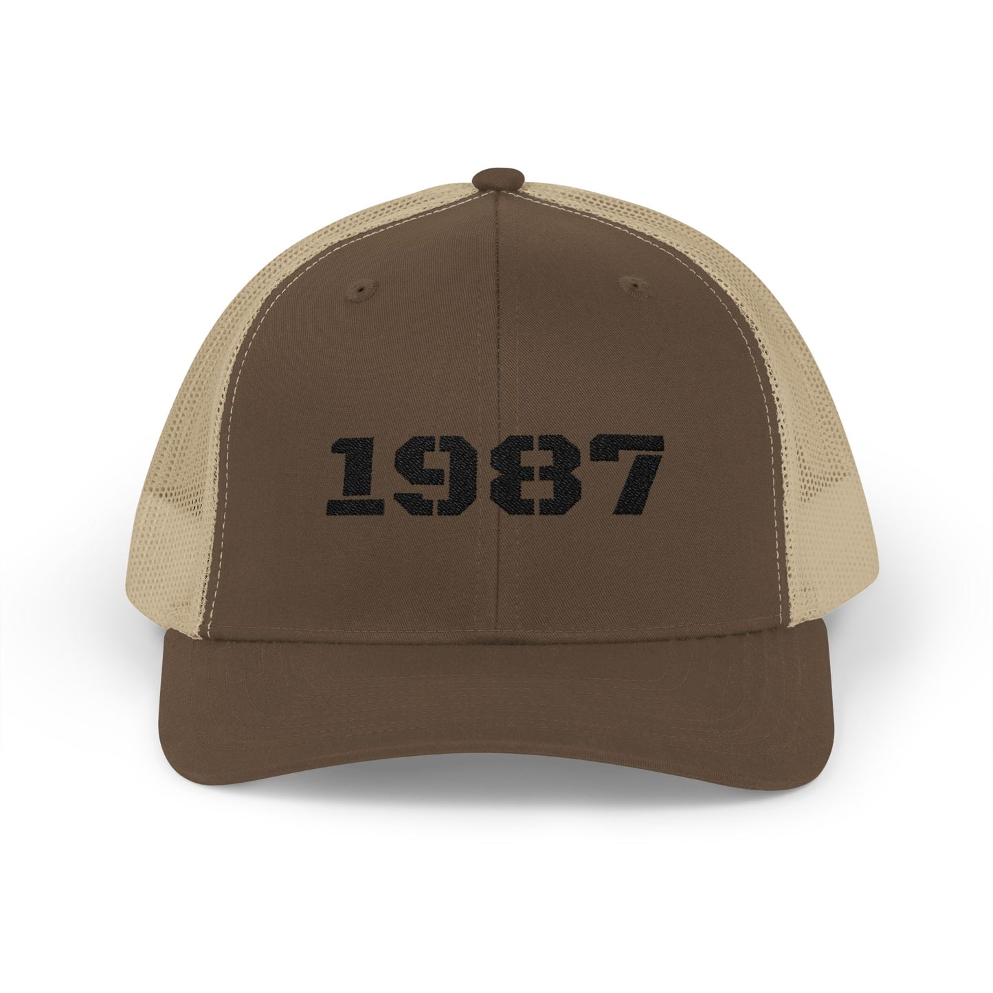 Vintage 1987 Snapback Trucker Cap | Retro Cap for Men & Women | Perfect Gift for Birthdays, Anniversaries, Casual Wear - TRV