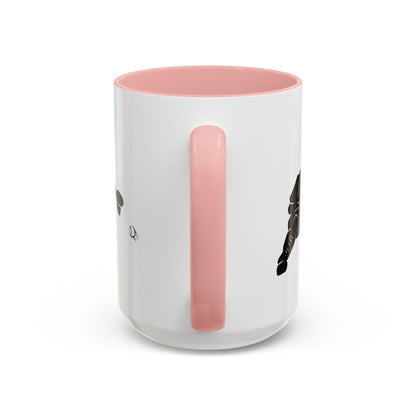 Baseball Catcher Coffee Mug, Sports Gift for Coaches, Black Accent Mug for Fans, Perfect for Birthdays & Celebrations, Unique Cup - TRV