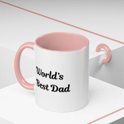 Father's Day Accent Mug, Best Dad Coffee Cup, Father's Day Gift, Novelty Mug, Ceramic Mug, Father's Day Present