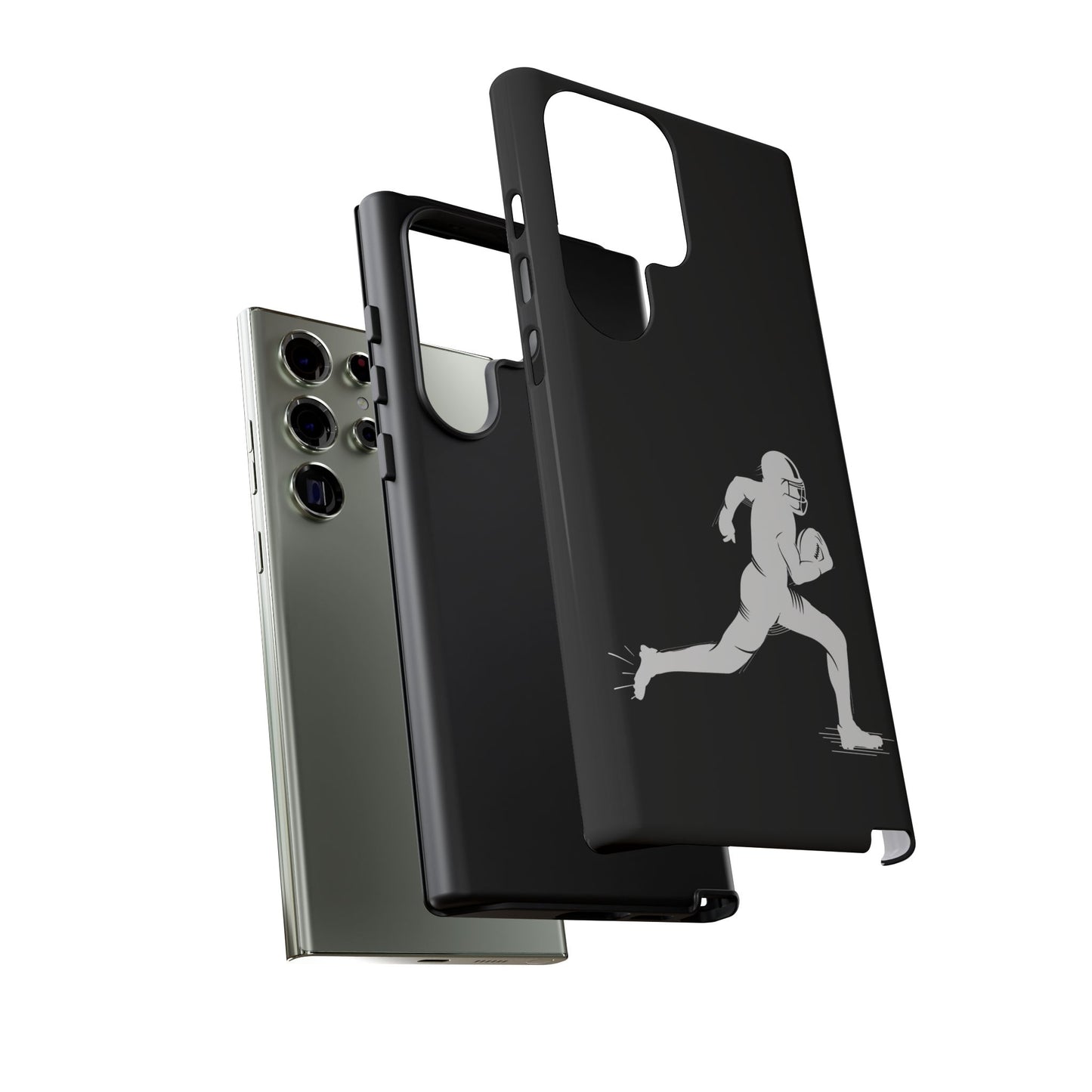Football Player Phone Case, Tough Cases, Sports Phone Cover, Gift for Athletes, iPhone & Samsung Accessories, Running Player Design - TRV
