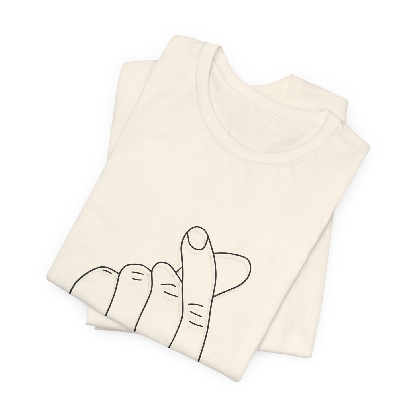Minimalist Hand Sign Unisex Tee | Casual Everyday Wear | Perfect for Gift Givers