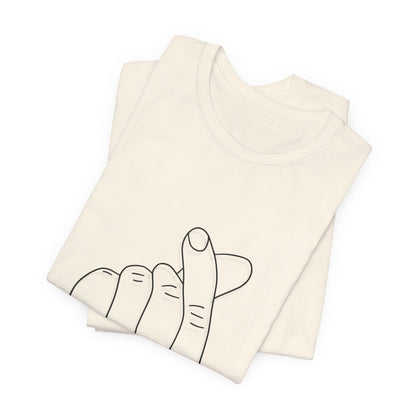 Minimalist Hand Sign Unisex Tee | Casual Everyday Wear | Perfect for Gift Givers